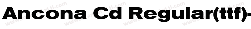 Ancona Cd Regular(ttf)字体转换
